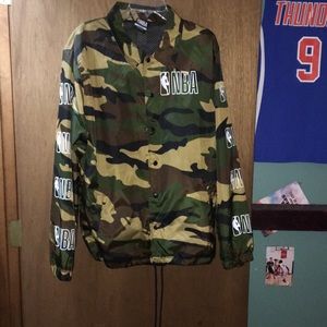 NBA windbreaker material long sleeve light coat